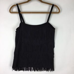 MICHAEL KORS fringe spaghetti strap top Size M